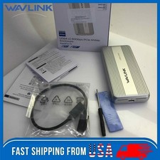 WAVLINK 80Gbps M.2 NVMe SSD Enclosure for B M Key/M-Key NVMe 2280 w/Cooling Fan