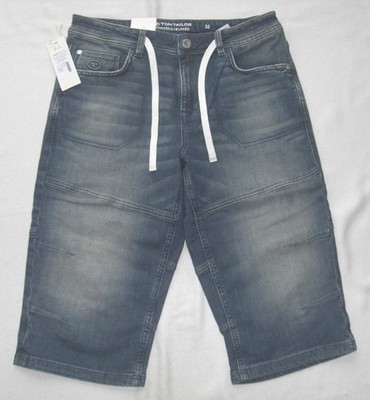 Tom Tailor Mens Jeans Short Cropped Trousers W32 Morris Relaxed New + Unworn