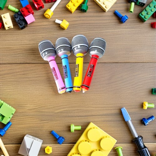 12 Pcs Inflatable Microphone Child Birthday Party Favors Balloon - Picture 8 of 12