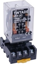 JTX-2C MK2P-I DPDT Power Relay Plug-in Termin...