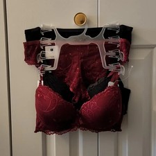 Rene Rofe 4 Piece Lingerie Set 2 Bras/2 Tangas