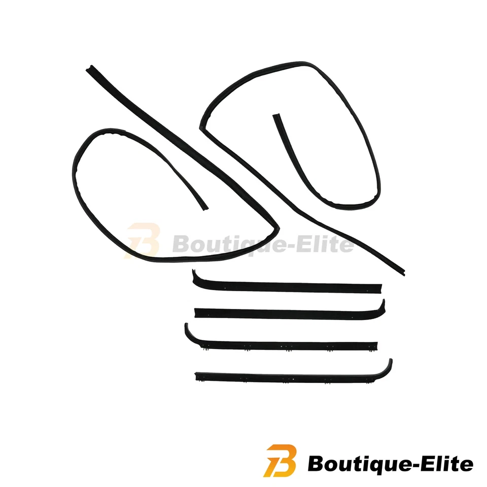 Window Sweep & Run Channel Weatherstrip Seals Kit For 80-86 Bronco F100 F150 250 Foto 4 de 4