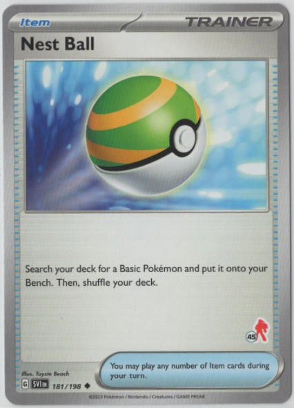 Pokemon - Nest Ball - 181/198 - Scarlet & Violet Base Set - NM/M