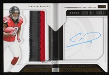2018 Panini Playbook Rookie Jersey Gold 38/75 Calvin Ridley #211 Auto 1q7