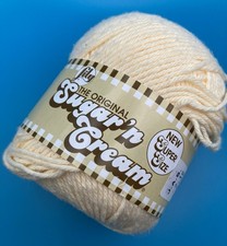Sugar N Cream Cotton Yarn 1 Super Size Ball 4 OZ Color Cream Dish Cloth
