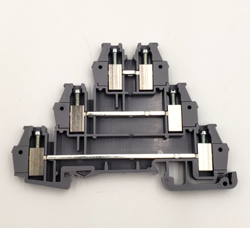 New Box of 25 DINnectors DN-TL14-A Terminal Block 3-Circuit 26-14AWG 10A 300V AD - Picture 5 of 9