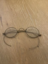 Vintage 1800s Glasses Round Brass Wire