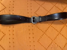 Fossil Genuine Leather Belt Black Men's 36-44 Adjustable Perfect Shape! EUC