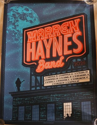 WARREN HAYNES BAND 2025 Million Voices Whisper Tour VIP Merch