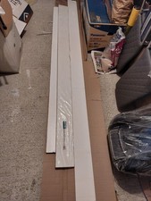 Plinth Balsamita White Square Edge Matt White Slab Plinth (L) 2400mm