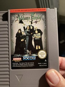 NES ~ THE ADDAMS FAMILY ~ Nintendo Game 3 Screw NES-6Z-AUS Game Cart Only Pal A