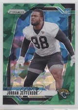 2024 Panini Prizm Rookies Green Ice Prizm Jordan Jefferson #358 1hm6