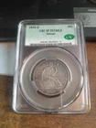 1859 o seated liberty half dollar CAC  VF Details
