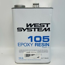 West System 105-B Epoxy Resin Part 1 for Laminating & Coating - 3.7 Liters *NEW*