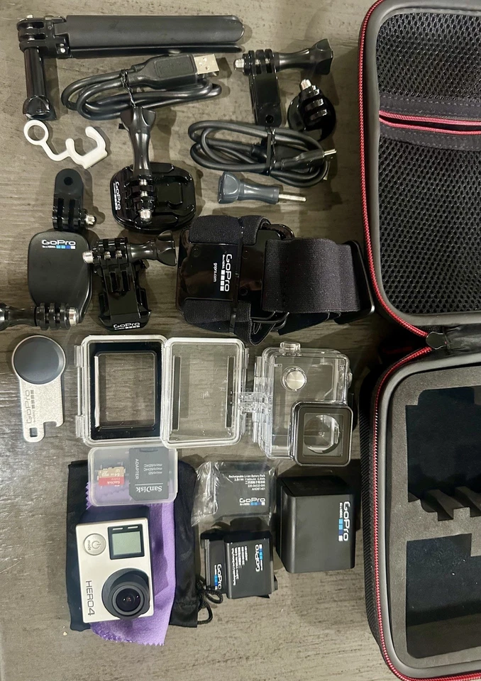 EXCELENTE CÁMARA DE ACCIÓN GOPRO HERO 4 EDICIÓN NEGRA CON MUCHOS ACCESORIOS Foto 4 de 4