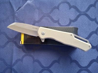 *NEW*  KA-BAR - Jarosz (7508) w/ Tan G10 / Titanium Handle & SW AUS-8 Blade 