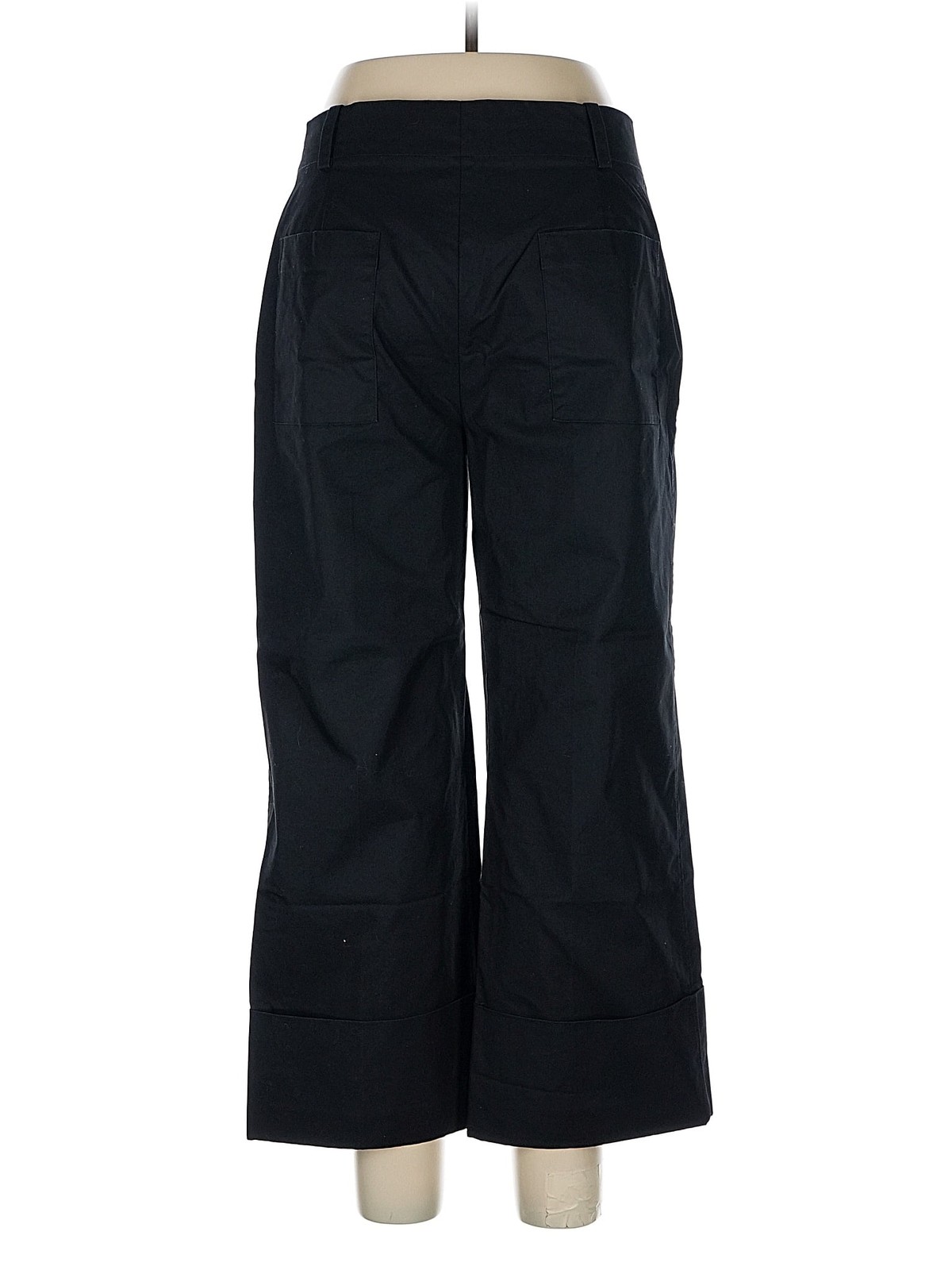 Zara Women Black Casual Pants L thumbnail 2