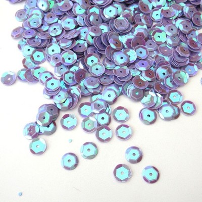 Sequins Lilac Iris 5mm Round Cup ~1,000 / ~10,000 pieces (25% Off) Loose