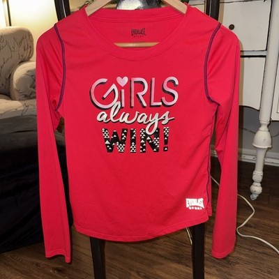 Girls Long Sleeve Graphic Sports Tee