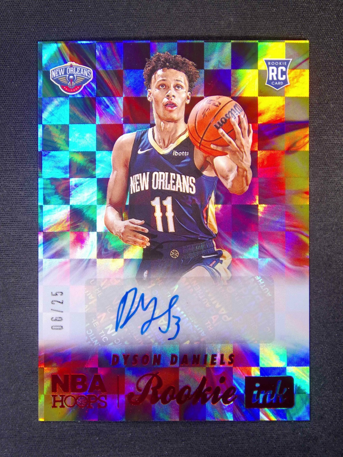 2022-23 Panini Hoops Dyson Daniels RC Rookie Ink Auto Red /25