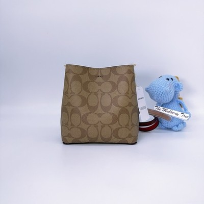 Coach C6835 Mini Town Bucket Bag Signature Canvas Radial Rainbow