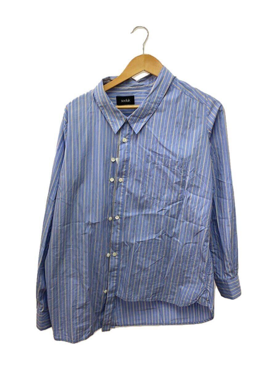 soduk altra camicia manica lunga blu cotone righe 0423030404 collo 23AW usata