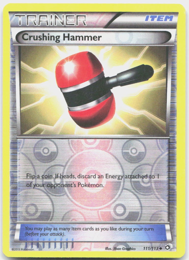Crushing Hammer 111/113 Uncommon Legendary Treasures Pokemon Reverse Holo MP