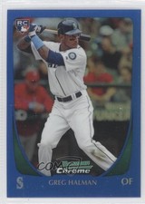 2011 Bowman Chrome Blue Refractor 87/150 Greg Halman #178 2u3