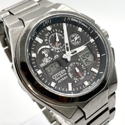 Citizen Attesa World Time Solar Titanium Watch wrist 18cm