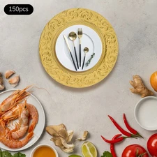 150Pcs Charger Plates, 13" Round Charger Plates, Decorative Charger Plates