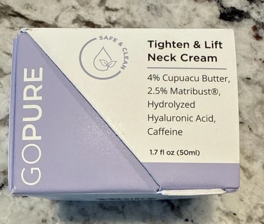 GOPURE Neck Cream - Tighten & Lift Firming Neck Cream NEW & Sealed 1.7oz