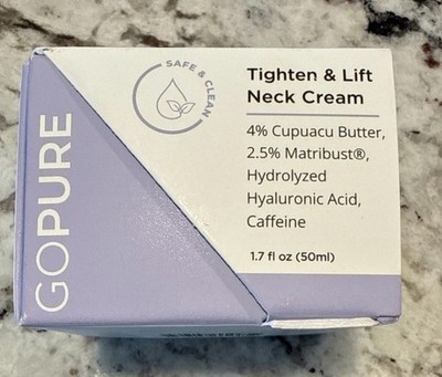 GOPURE Neck Cream - Tighten & Lift Firming Neck Cream NEW & Sealed 1.7oz