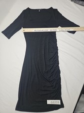 Banana Republic Stretch Women's XS Little Black Dress Ruffled On One Side