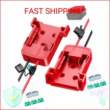 2-Pack 18V for Milwaukee M18 Battery Adapter for Power Wheels Battery Upgrade Co