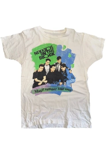New Kids On The Block NKOTB Magic Summer Tour Merch VTG 1990 1990s vintage concert t-shirt, vintage, single stitch, B+ condition