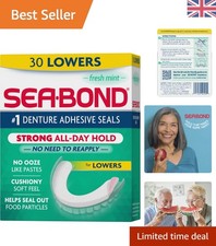 Alleviate Denture Discomfort with Sea Bond Strong Adhesive, Fresh Mint Strips