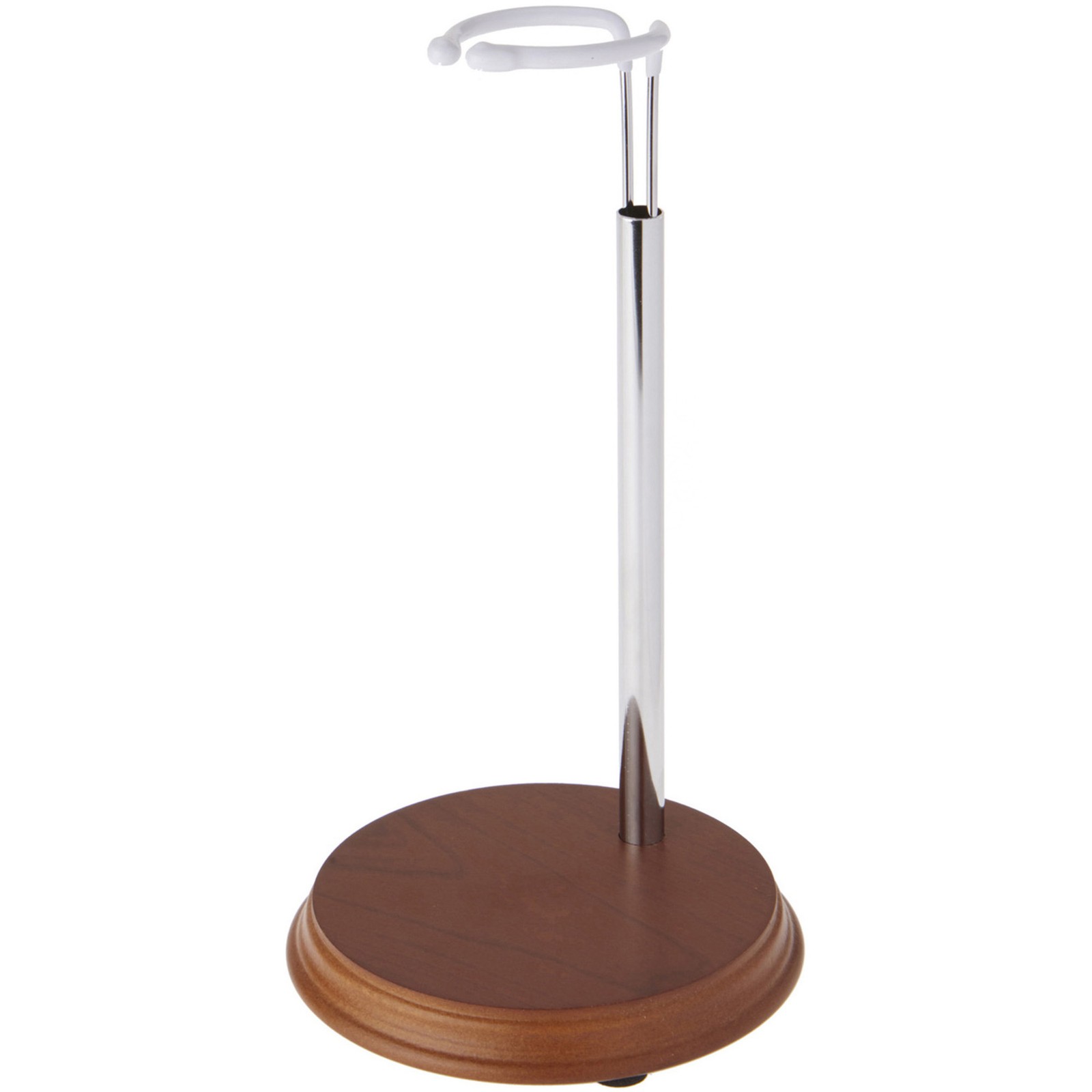 Bard's Chrome and Wood Doll Stand, Fits 17 - 22 inch Slim Waist Dolls