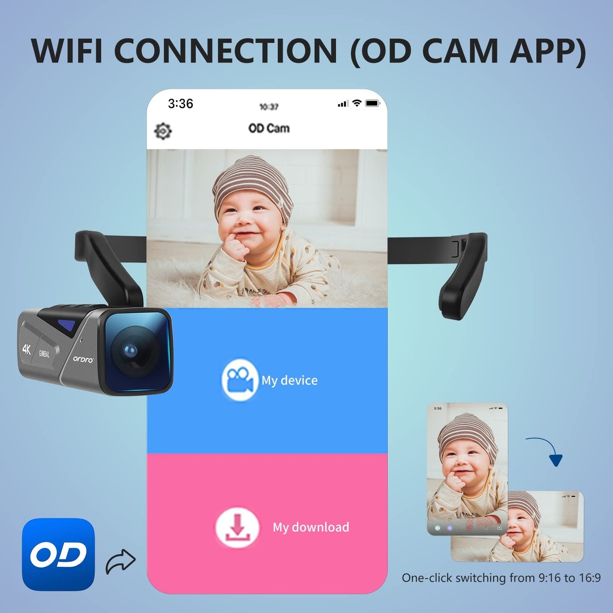 Dji Mini Pro Camera Surveillance Exterieur ORDRO EP7 4K 60FPS