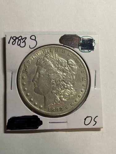 1883 S MORGAN SILVER DOLLAR AU DETAILS BETTER DATE SAN FRANCISCO MINT