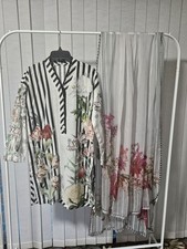 Sapphire 2 Piece Set White Indian Pakistani Kurta Dress Women's Size S Kameez