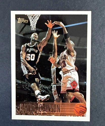 1996-97 Topps - Michael Jordan David Robinson #80 Spurs Jordan Shadow Card Bulls