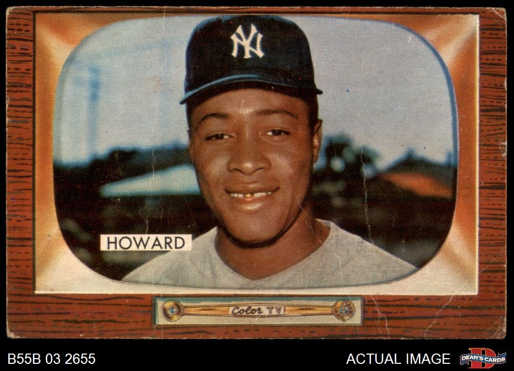 1955 Bowman #68 Elston Howard Yankees RC 1 - POOR