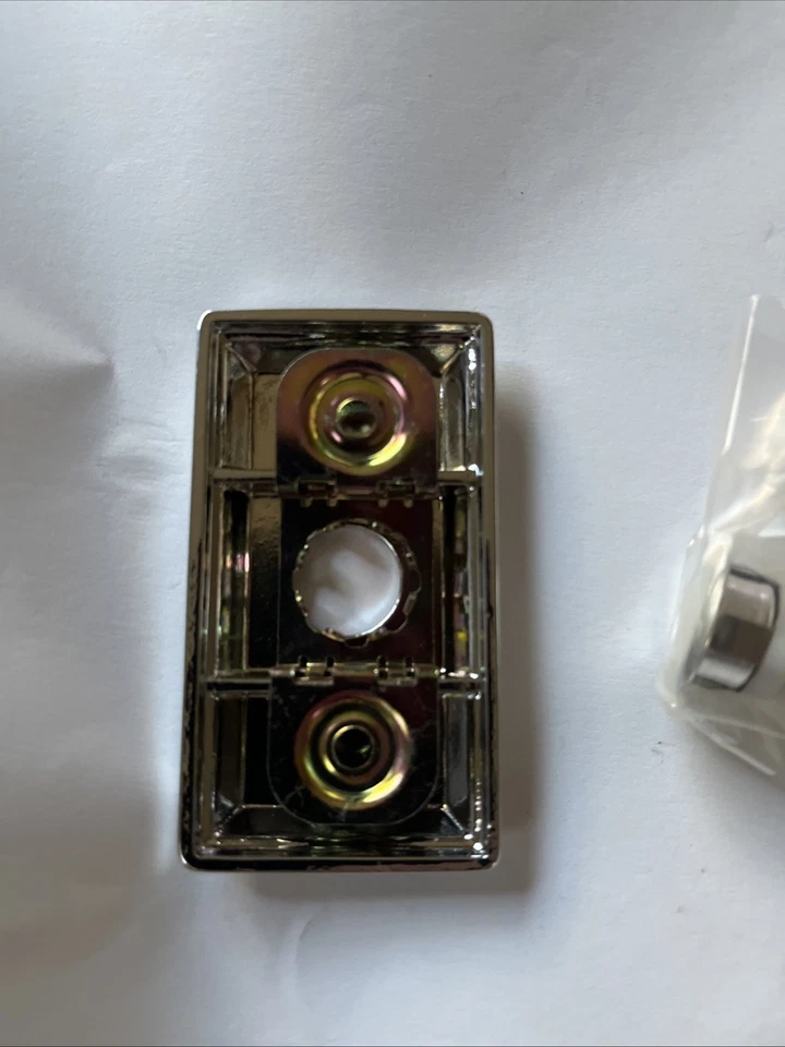 Baldwin 9BR7015-003 Chrome Rectangular Bell Button Solid Brass Free Ship USA - Image 4 of 4