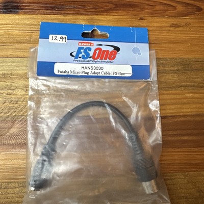 HANGAR 9 FS ONE HANS3030 FUTABA MICRO PLUG ADAPT CABLE:FS ONE