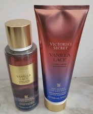 2 Pcs Set Victoria's Secret Vanilla Lace Fragrance Mist Spray  Body Lotion