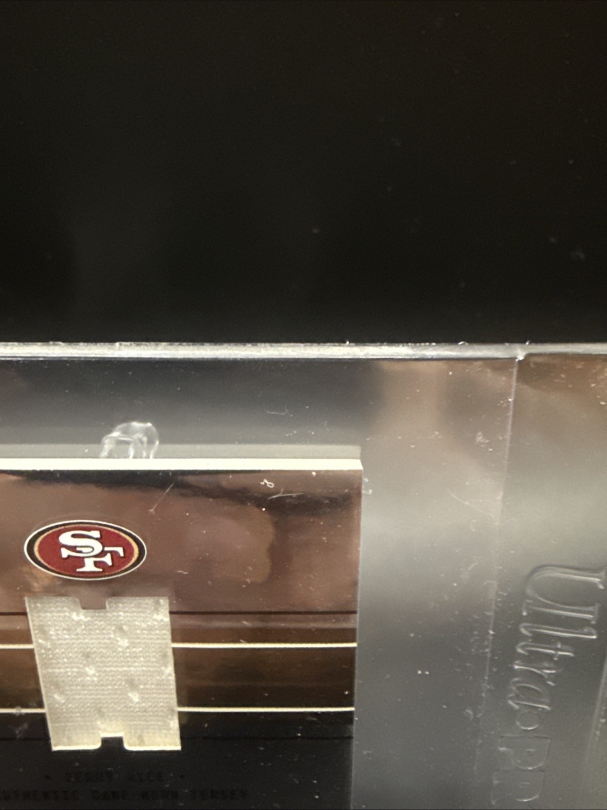 Jerry Rice And Joe Montana Team Threads Leaf Limited 2004 Game Worn 50/50 view 4
