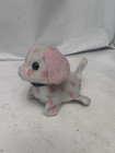 white with pink polka dot yipping puppy toy broken bag leg made in China — photo 1