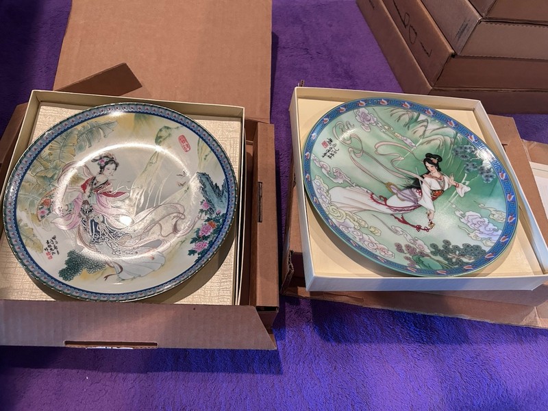 (2) Japanese Collectible Porcelain Plates - Estate Sale