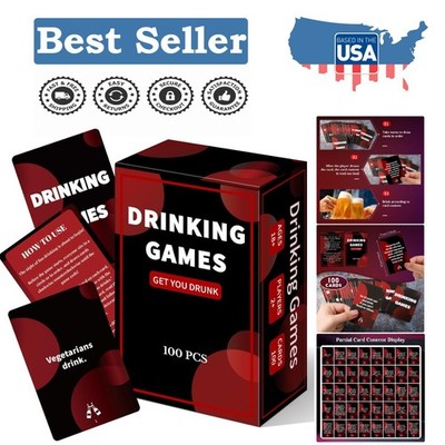 Get You Drunk - 101-Fun Drinking Game Cards for Exhilarating Adult Parties