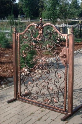 EB575 - Pforte, Gartentor, Eisentor, Zaun, Schmiedeeisen, Kunstschmiede